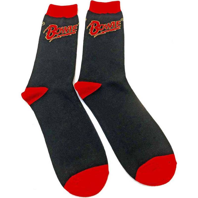 【予約商品】DAVID BOWIE Unisex Ankle Socks: Logo (Black) (UK Size 7 - 11)