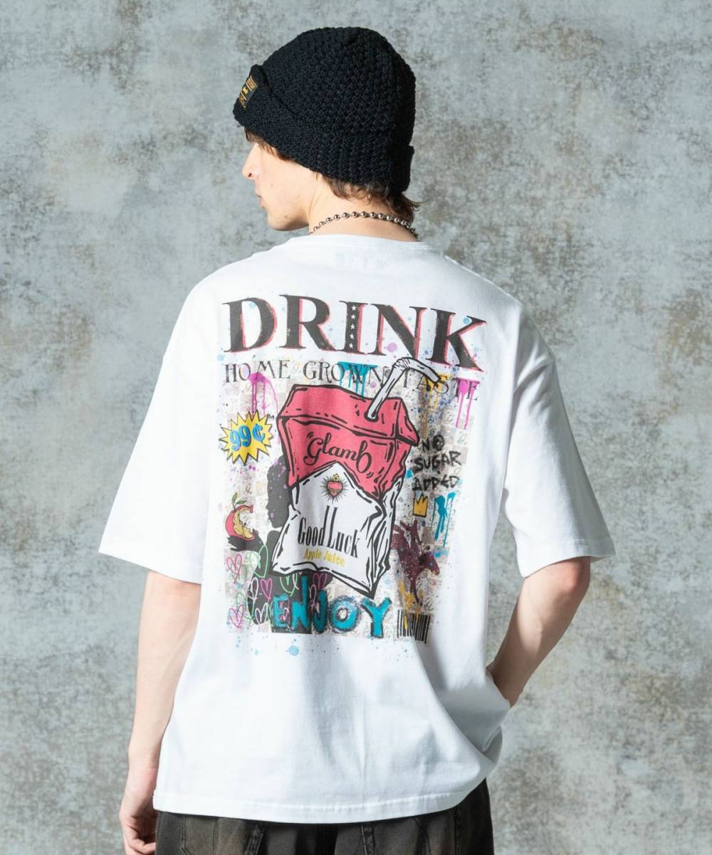 【予約商品】glamb(グラム)GB0325/CS12 : Good Luck T-shirt III / グッドラックＴシャツIII - White