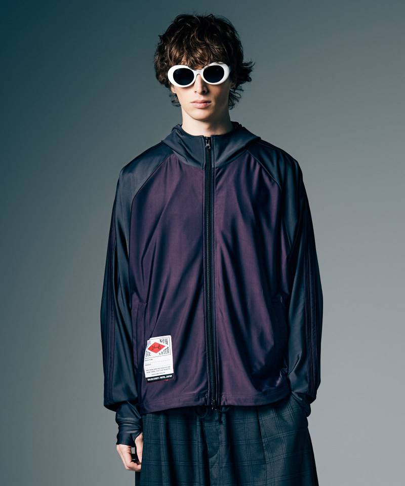 【予約商品】glamb(グラム) Rash Guard Hood Jersey / ラッシュガードフードジャージ - Wine