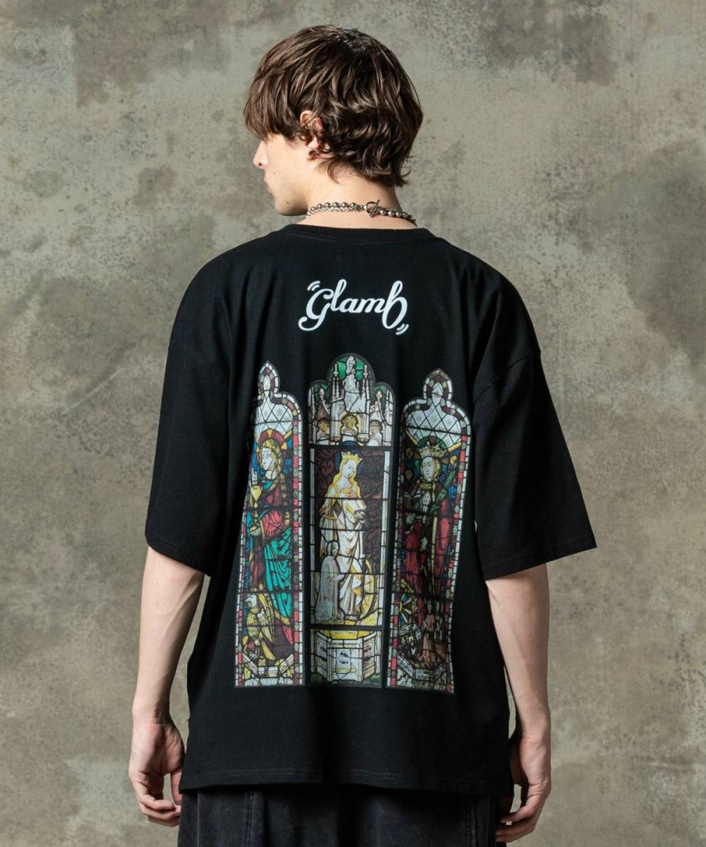 glamb(グラム)GB0125/CS06 : Stained Glass T-Shirt / スレンドグラスＴシャツ - Black