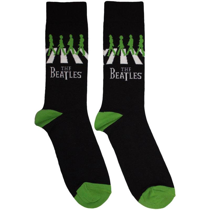 【予約商品】THE BEATLES Unisex Ankle Socks: Abbey Road Crossing (Black) (UK Size 6 - 11)