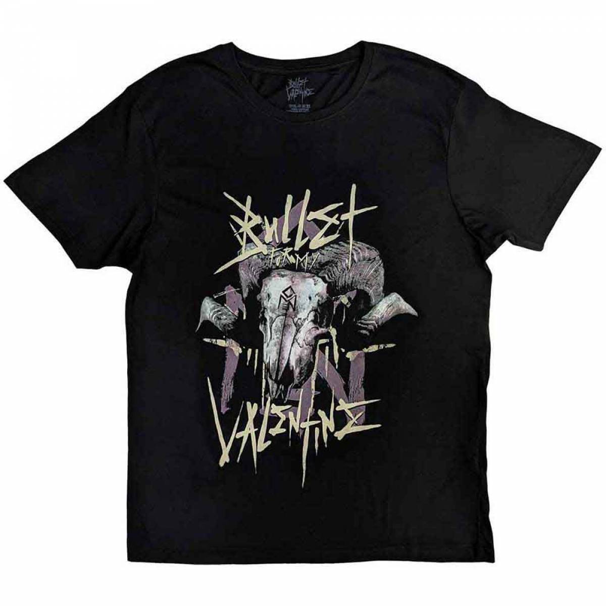 【予約商品】BULLET FOR MY VALENTINE バンドTシャツ ユニセックス: Ram (Black) (Back Print) - BLACK