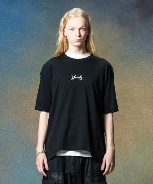 【予約商品】glamb(グラム)GB0225/CS16 : Cocoon Logo T-Shirt / コクーンロゴＴシャツ - Black