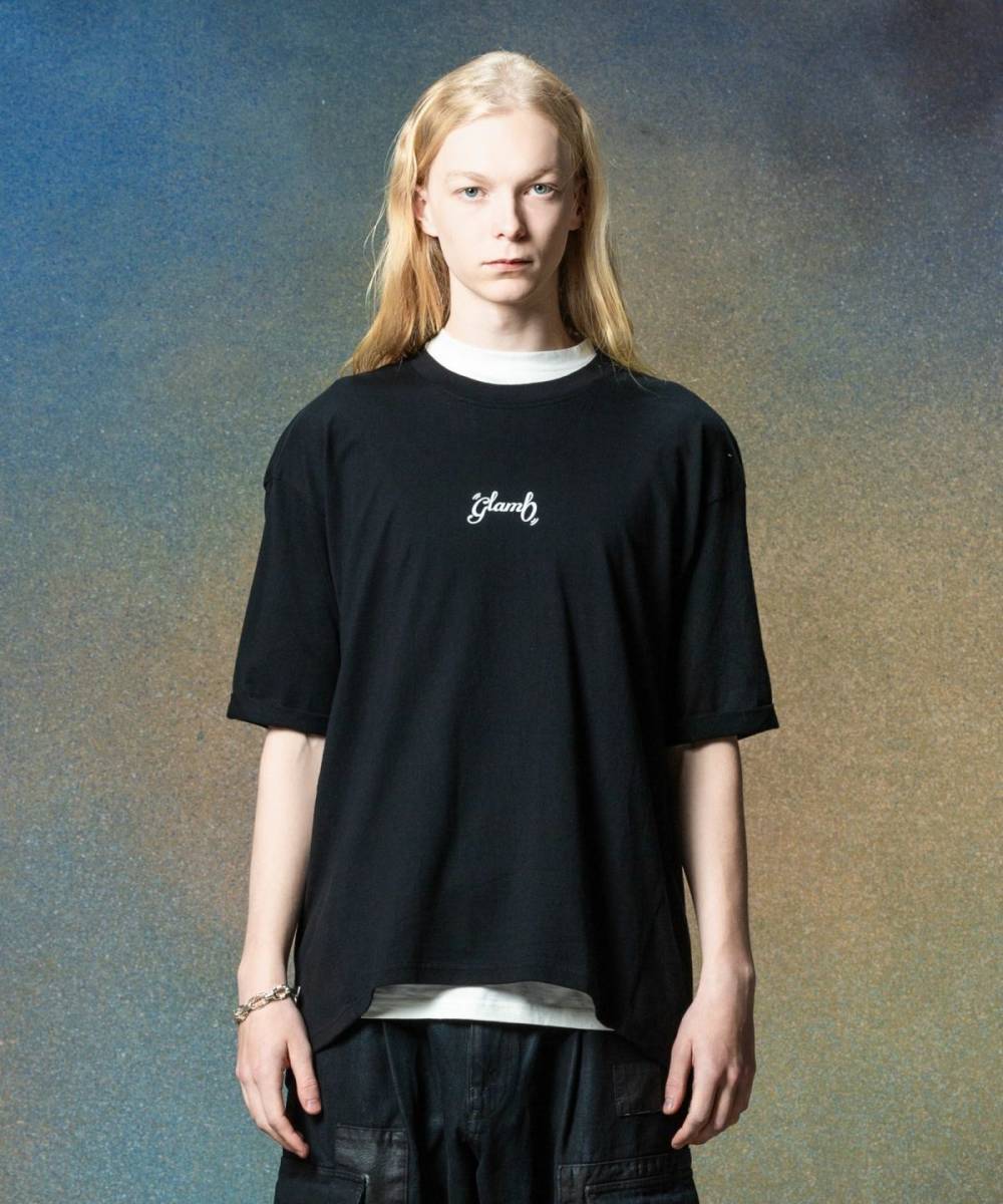 【予約商品】glamb(グラム)GB0225/CS16 : Cocoon Logo T-Shirt / コクーンロゴＴシャツ - Black