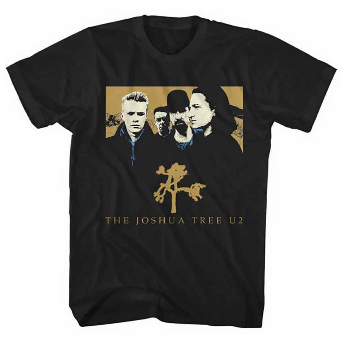 【予約商品】U2 バンドTシャツ ユニセックス: Joshua Tree (Black) - BLACK
