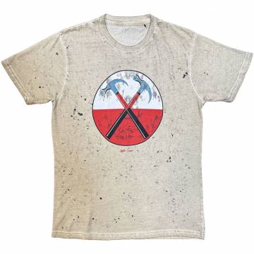 【予約商品】PINK FLOYD バンドTシャツ ユニセックス: The Wall Hammers (Sand) (Wash Collection) - SAND