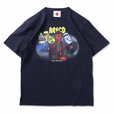 【予約商品】PUNK DRUNKERS (パンクドランカーズ)【予約・7月入荷】地獄のABCD.TEE - NAVY