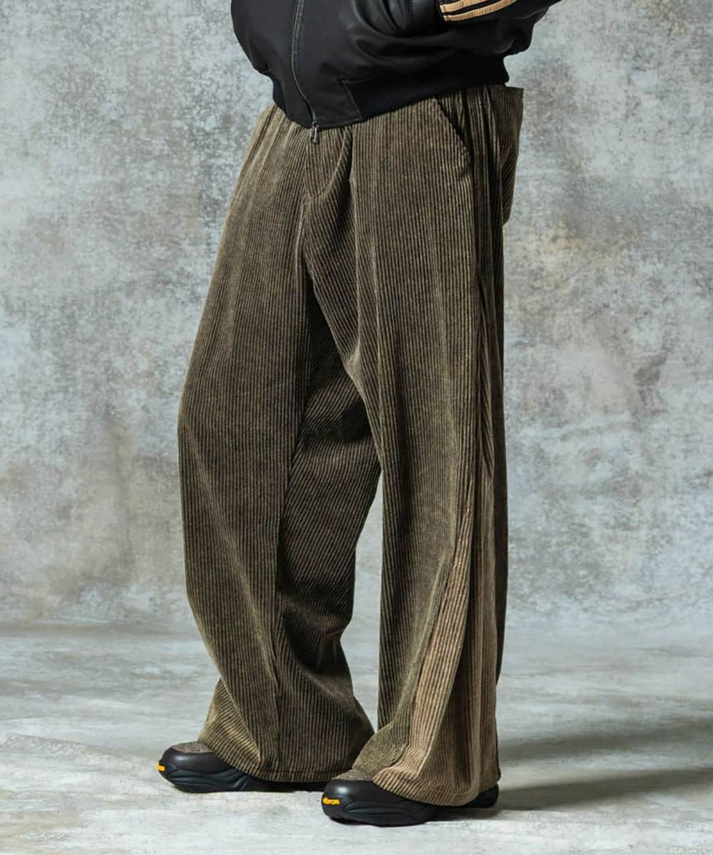 【予約商品】glamb(グラム)B0325/P10 : Overflow Corduroy Pants / オーバーフロウコーデュロイパンツ - Brown