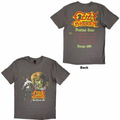【予約商品】OZZY OSBOURNE バンドTシャツ ユニセックス: Ultimate Remix (Charcoal Grey) (Back Print)