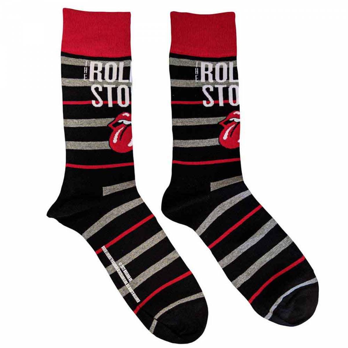 【予約商品】THE ROLLING STONES Unisex Ankle Socks: Logo & Tongue (Black) (UK Size 7 - 11) - BLACK
