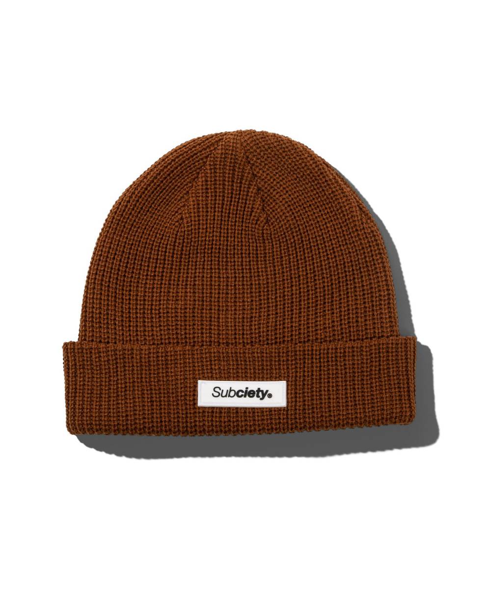 Subciety (サブサエティ) LOW WATCH CAP - BROWN