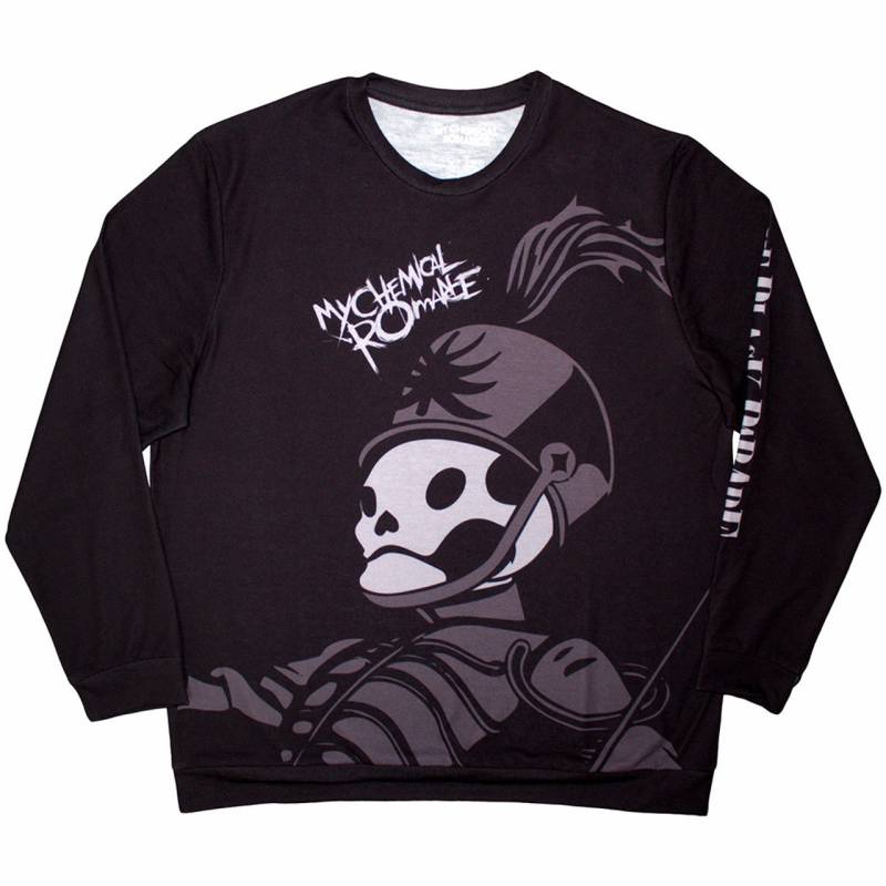 【予約商品】MY CHEMICAL ROMANCE Unisex Long Sleeve バンドTシャツ: Pepe (Sleeve Print) (Black)
