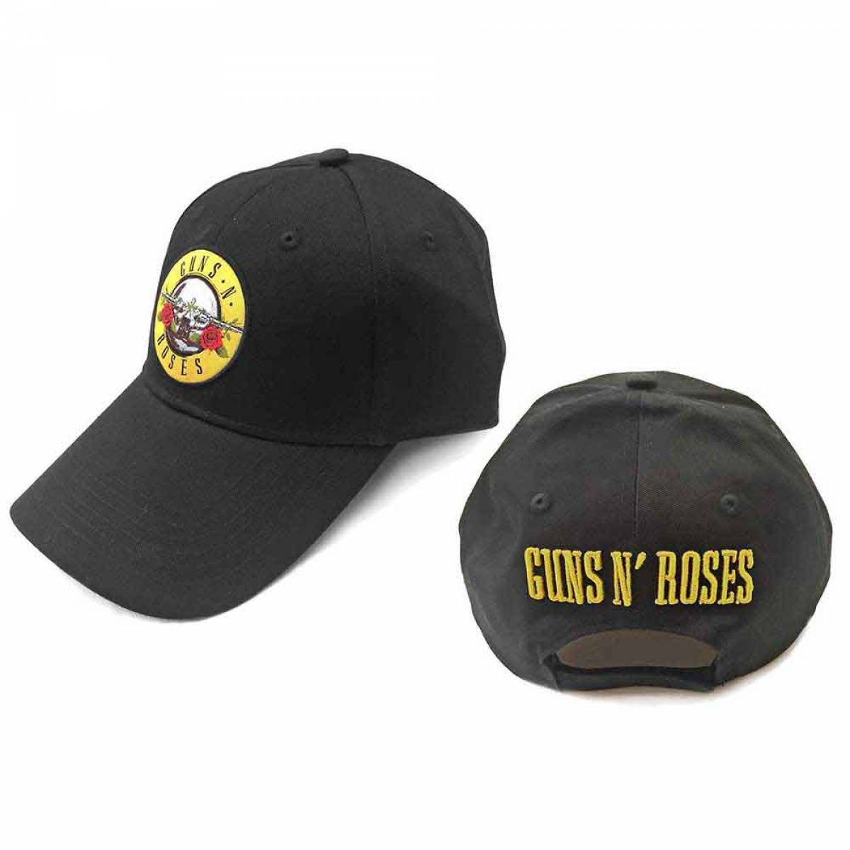 【予約商品】GUNS N' ROSES Unisex Baseball Cap: Circle Logo (Black) - BLACK