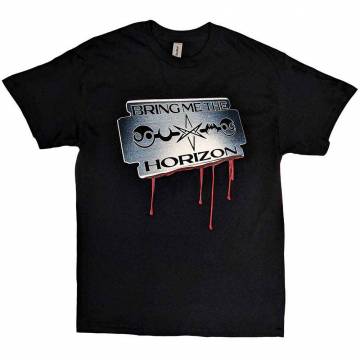 【予約商品】BRING ME THE HORIZON バンドTシャツ ユニセックス: Razor Blade (Black) - BLACK