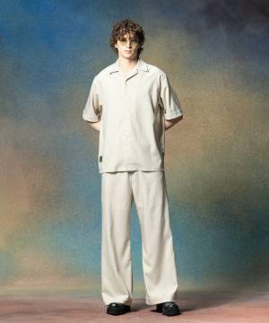 【予約商品】glamb(グラム)GB0225/ST08 : Suit Fabric Pajamas Set Up / スーツファブリックパジャマセットアップ - White