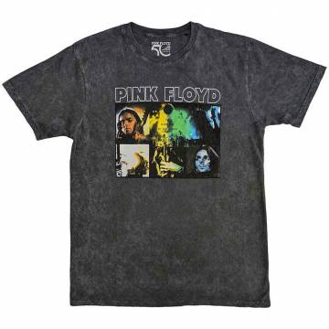 【予約商品】PINK FLOYD Unisex Ringer バンドTシャツ: Poster (Black) - BLACK