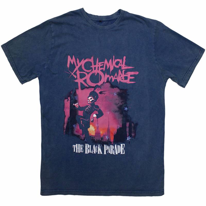 【予約商品】MY CHEMICAL ROMANCE バンドTシャツ ユニセックス: March (Blue Wash) (Wash Collection)