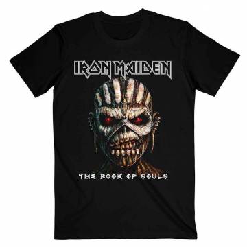【予約商品】IRON MAIDEN バンドTシャツ ユニセックス: The Book of Souls - BLACK