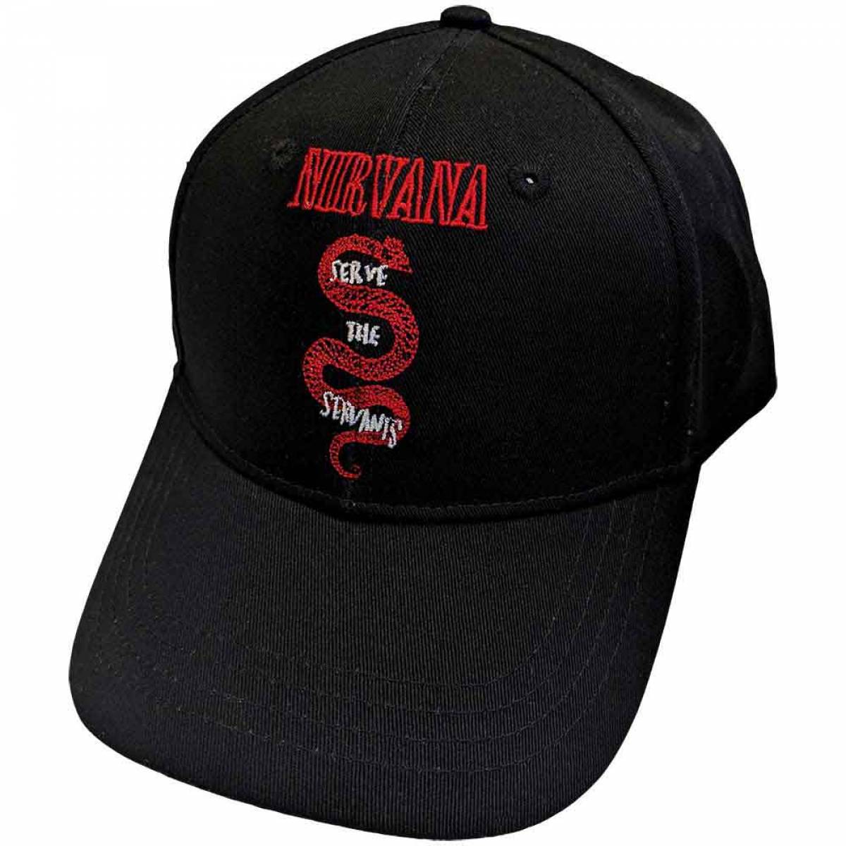 【予約商品】NIRVANA Unisex Baseball Cap: Serve The Servants (Black) - BLACK