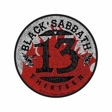 【予約商品】BLACK SABBATH Woven Patch: 13 Flames Circular (Retail Pack) (Standard)