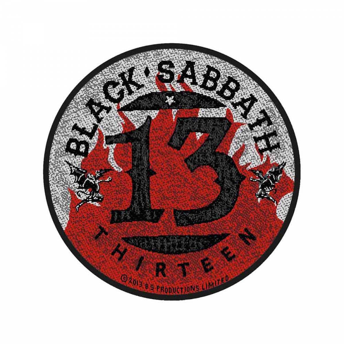 【予約商品】BLACK SABBATH Woven Patch: 13 Flames Circular (Retail Pack) (Standard)