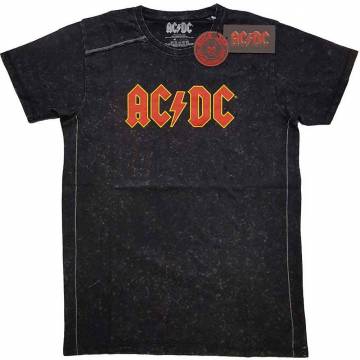 【予約商品】AC/DC ユニセックスTシャツ: Logo (Wash Collection)