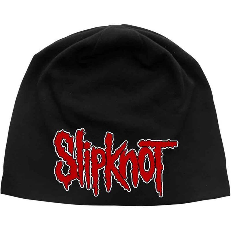 【予約商品】SLIPKNOT Unisex Beanie Hat: Logo JD Print (Black) - BLACK