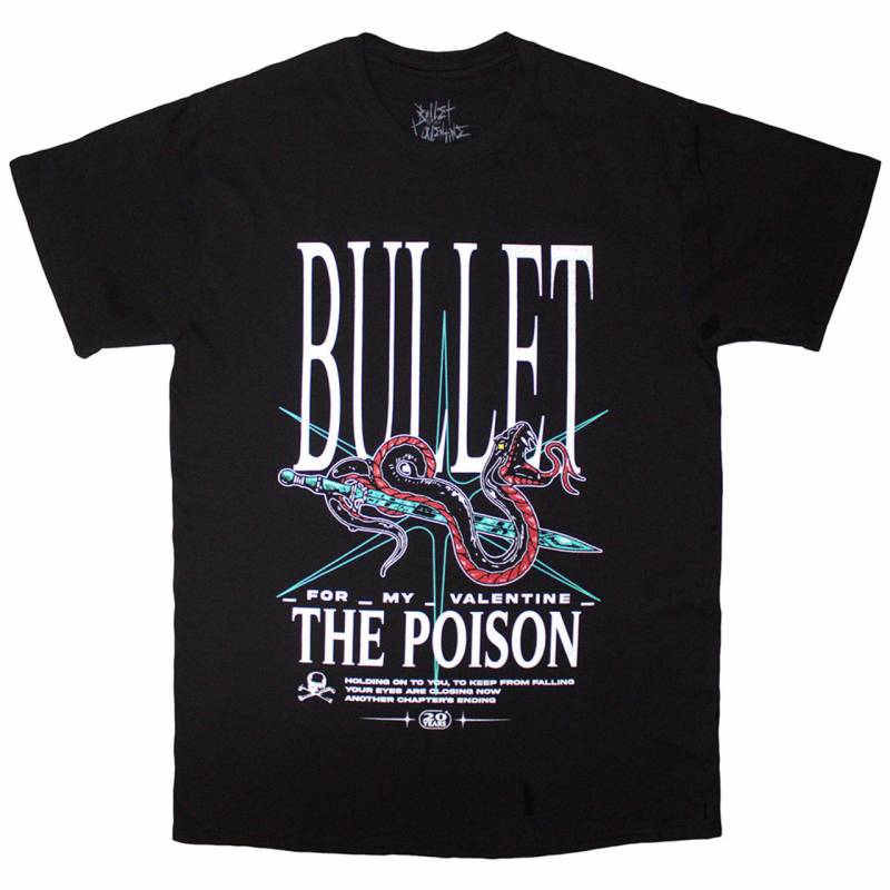 【予約商品】BULLET FOR MY VALENTINE バンドTシャツ ユニセックス: The Poison Snake (Black)