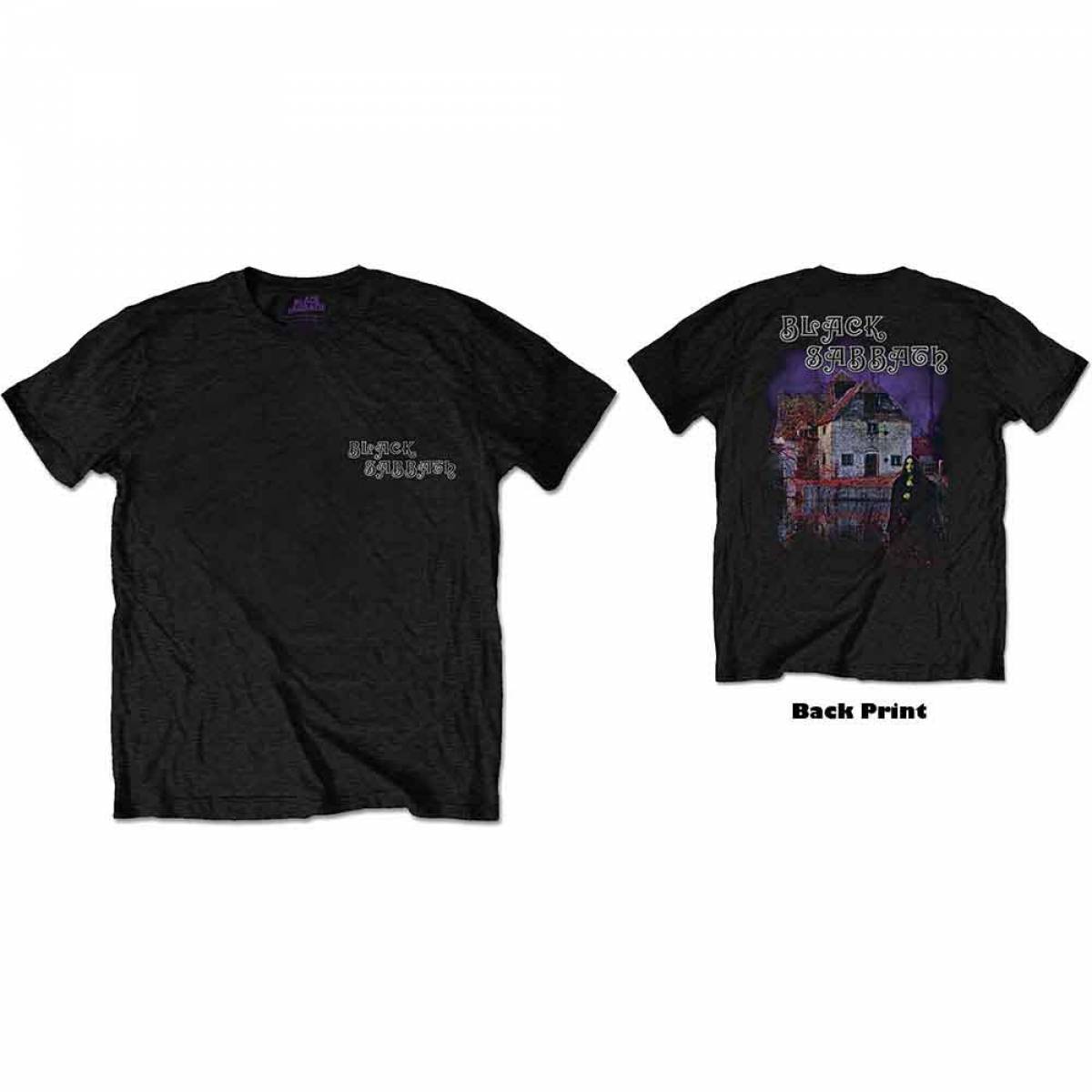 【予約商品】BLACK SABBATH バンドTシャツ ユニセックス: Debut Album (Back Print) - BLACK