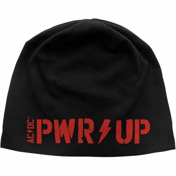 【予約商品】AC/DC Unisex Beanie Hat: PWR-UP (Black) - BLACK