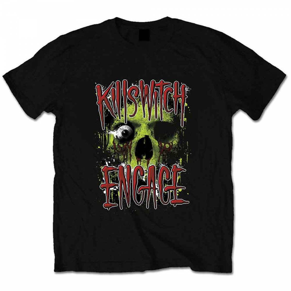 【予約商品】KILLSWITCH ENGAGE バンドTシャツ ユニセックス: Skullyton (Black) - BLACK