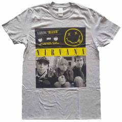【予約商品】NIRVANA バンドTシャツ ユニセックス: Bleach Cassettes (Grey)