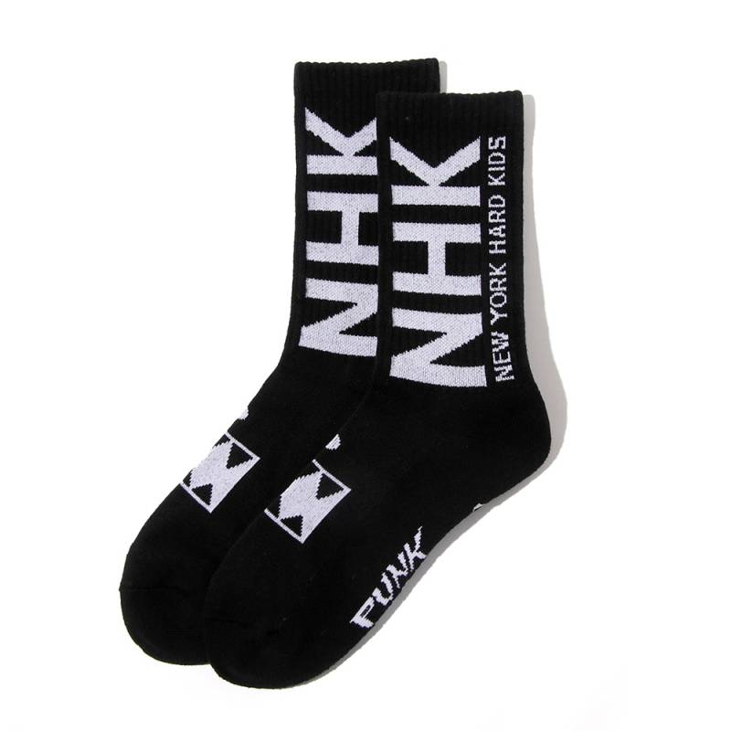 【予約商品】PUNK DRUNKERS (パンク・ドランカーズ) NewYork Hard Kids靴下 - BLACK