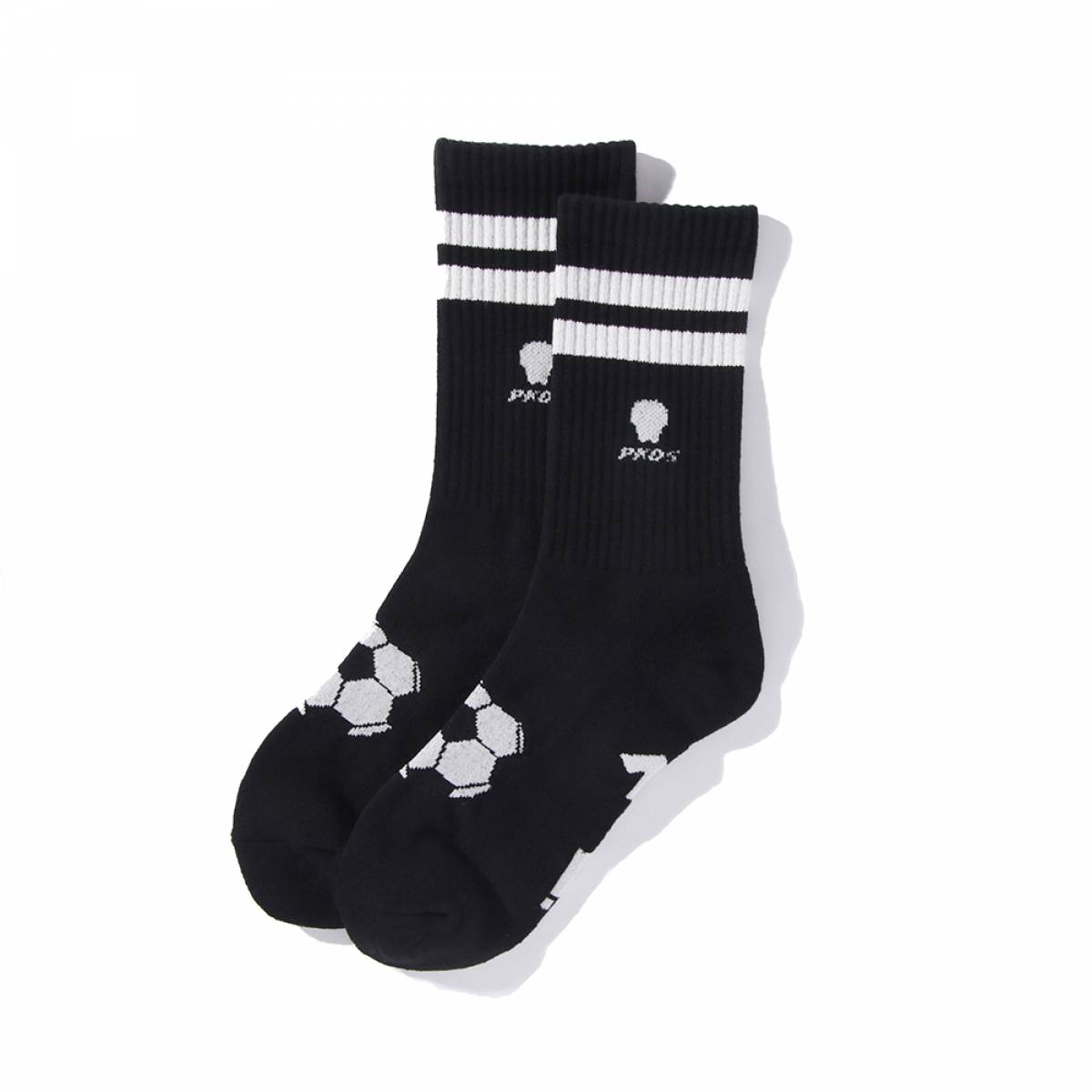 【予約商品】PUNK DRUNKERS(パンクドランカーズ)サッカーソックス - お侍さんブラック