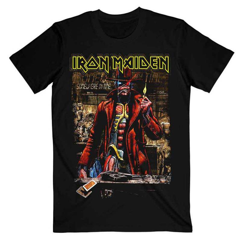 【予約商品】IRON MAIDEN バンドTシャツ ユニセックス: Stranger Sepia (Black)