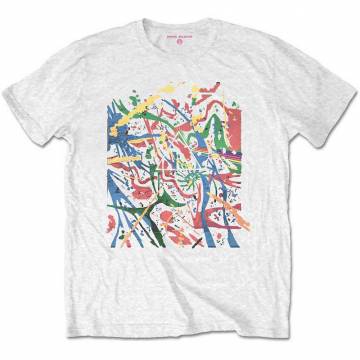 【予約商品】PINK FLOYD バンドTシャツ ユニセックス: Pollock Prism (White) - WHITE