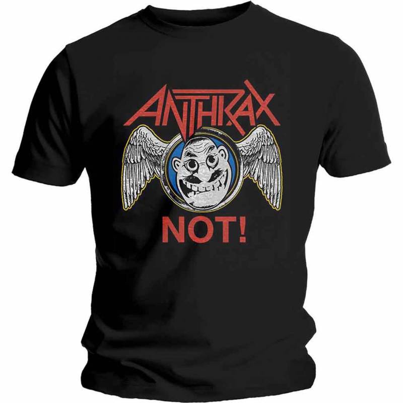 【予約商品】ANTHRAX バンドTシャツ ユニセックス: Not Wings (Black)