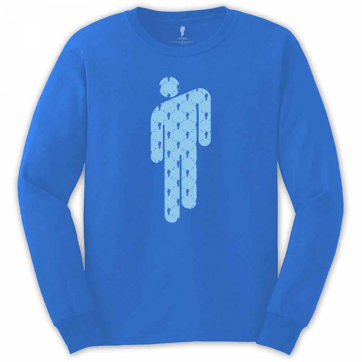 【予約商品】BILLIE EILISH Unisex Long Sleeve バンドTシャツ: Manonman - MID BLUE