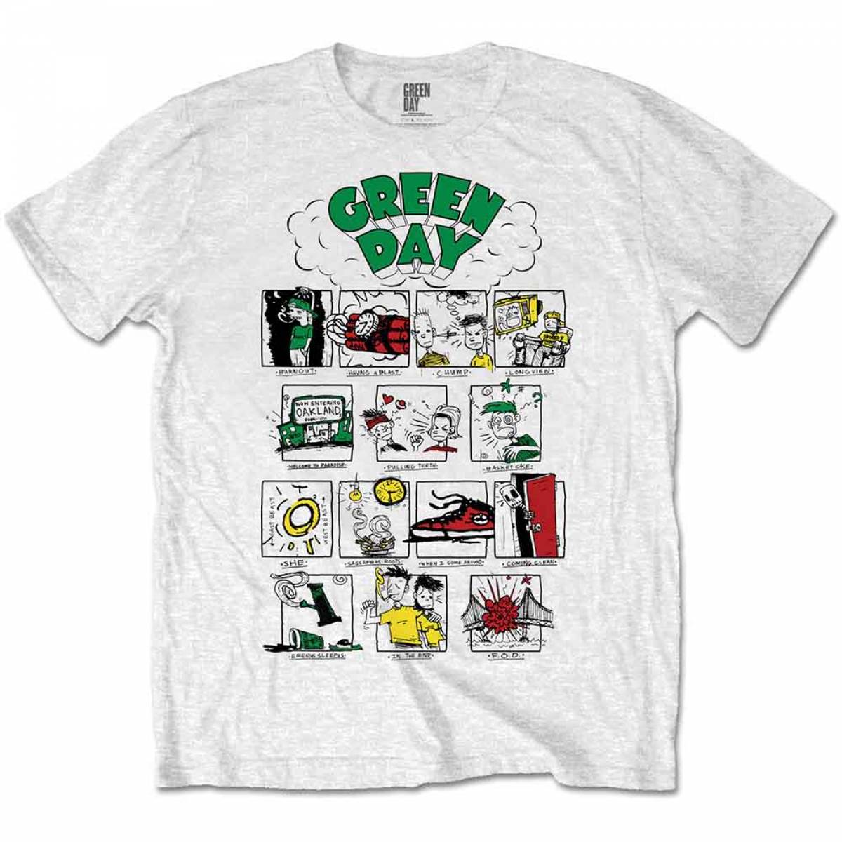 【予約商品】GREEN DAY バンドTシャツ ユニセックス: Dookie RRHOF - WHITE