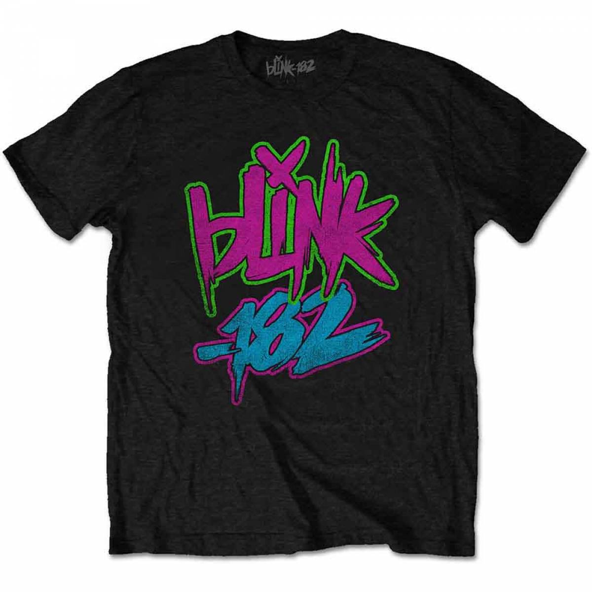 【予約商品】BLINK-182 ユニセックスTシャツ: Neon Logo - Black