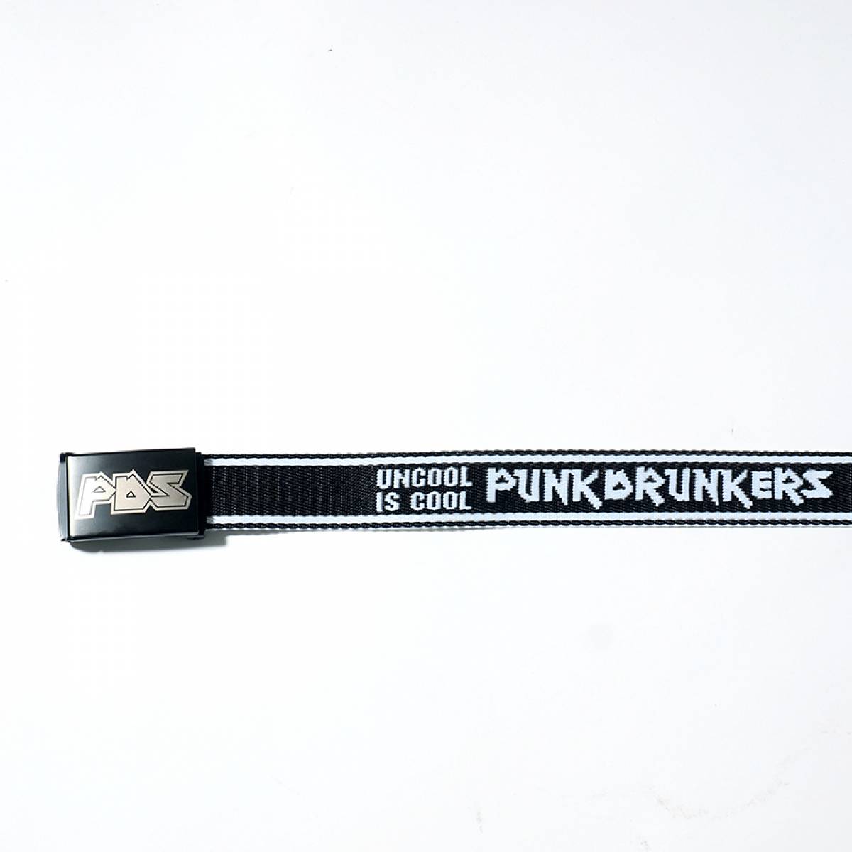 PUNK DRUNKERS 立ち入り禁止ガチャベルト - WHITE/BLACK PUNK DRUNKERS 立ち入り禁止ガチャベルト - WHITE/BLACK