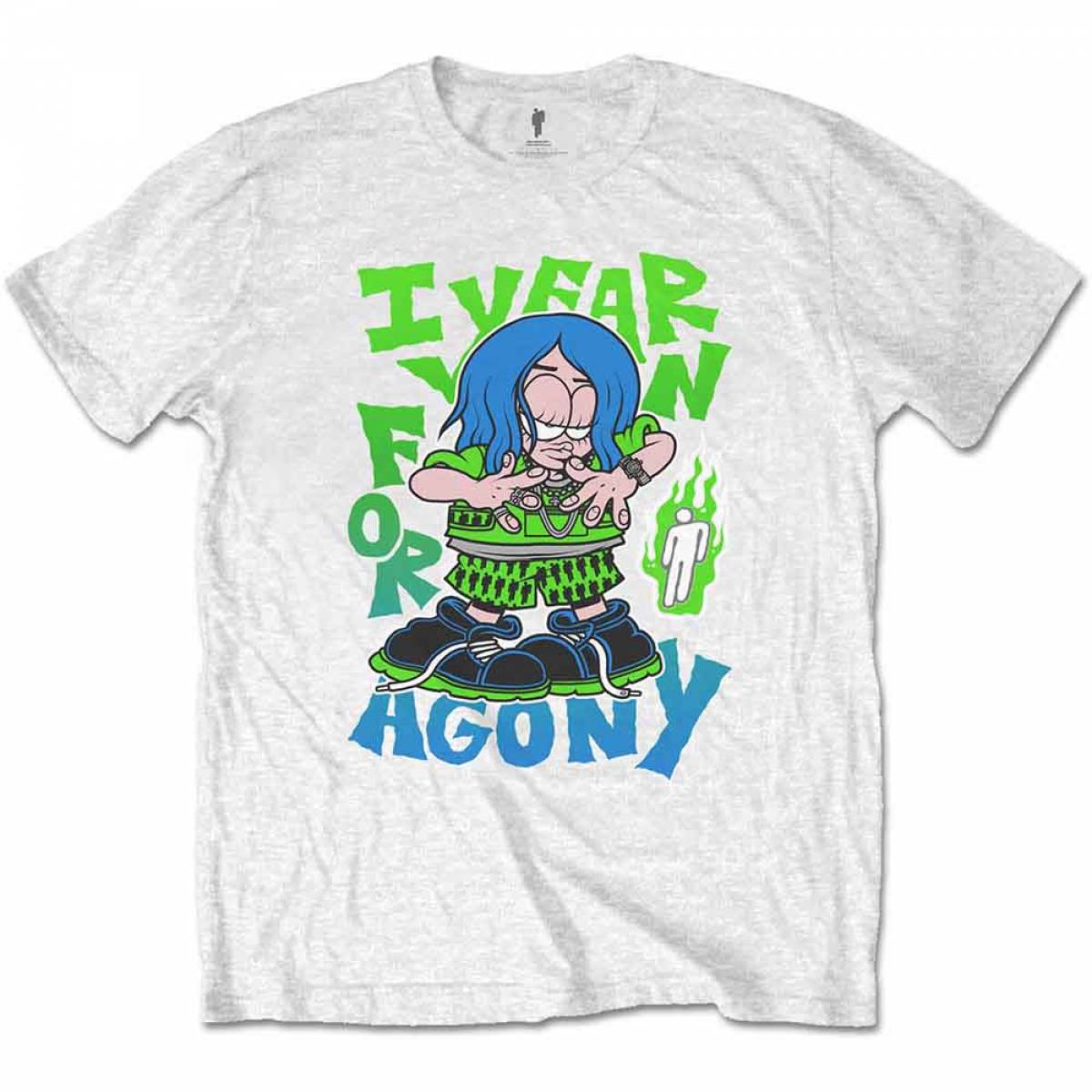 【予約商品】BILLIE EILISH バンドTシャツ ユニセックス: Agony - WHITE
