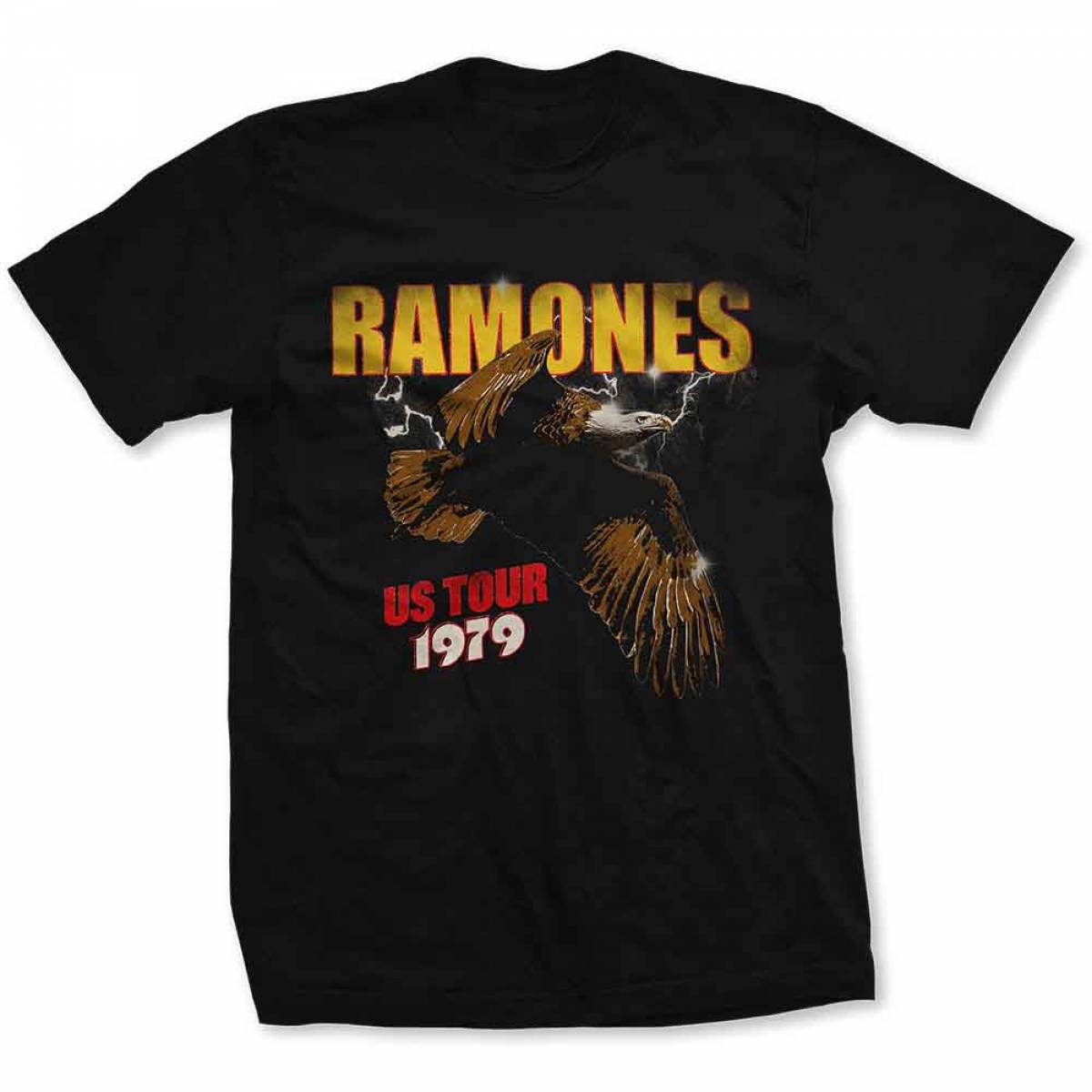 【予約商品】RAMONES バンドTシャツ ユニセックス: Tour 1979 (Black) - BLACK