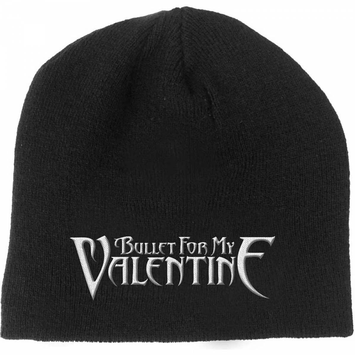 【予約商品】BULLET FOR MY VALENTINE Unisex Beanie Hat: Logo Cotton (Black) - BLACK