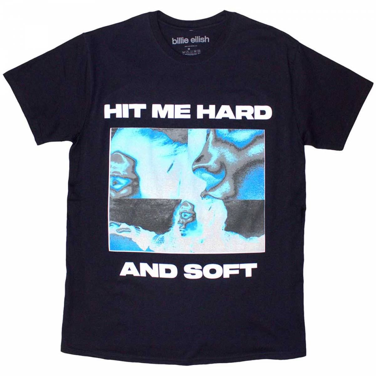 【予約商品】BILLIE EILISH バンドTシャツ ユニセックス: Hit Me Hard And Soft Negative (Large) - NAVY BLUE