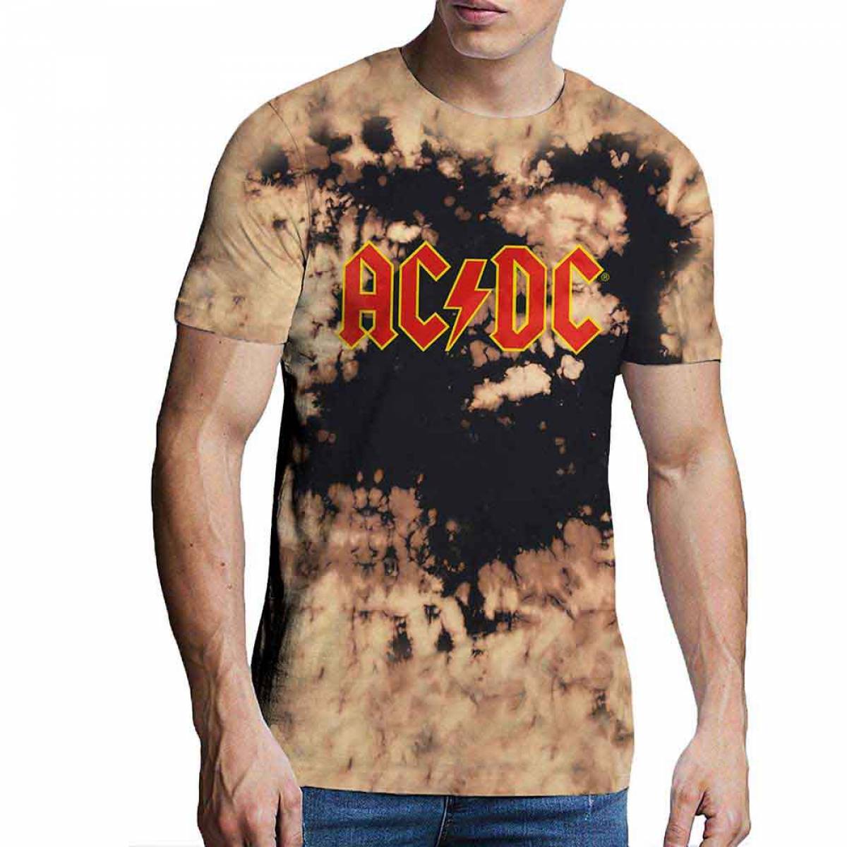 【予約商品】AC/DC ユニセックスTシャツ: Logo (Wash Collection)