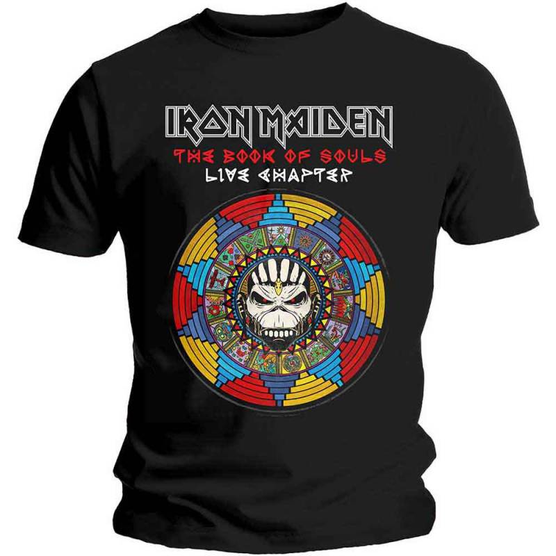 【予約商品】IRON MAIDEN バンドTシャツ ユニセックス: Book of Souls Live Chapter (Black)