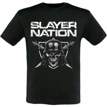 【予約商品】SLAYER ユニセックスTシャツ: SLAYER Nation 2015 Dates (Ex-Tour & Back Print)