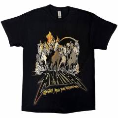 【予約商品】METALLICA バンドTシャツ ユニセックス: 40th Anniversary Horsemen (Black)