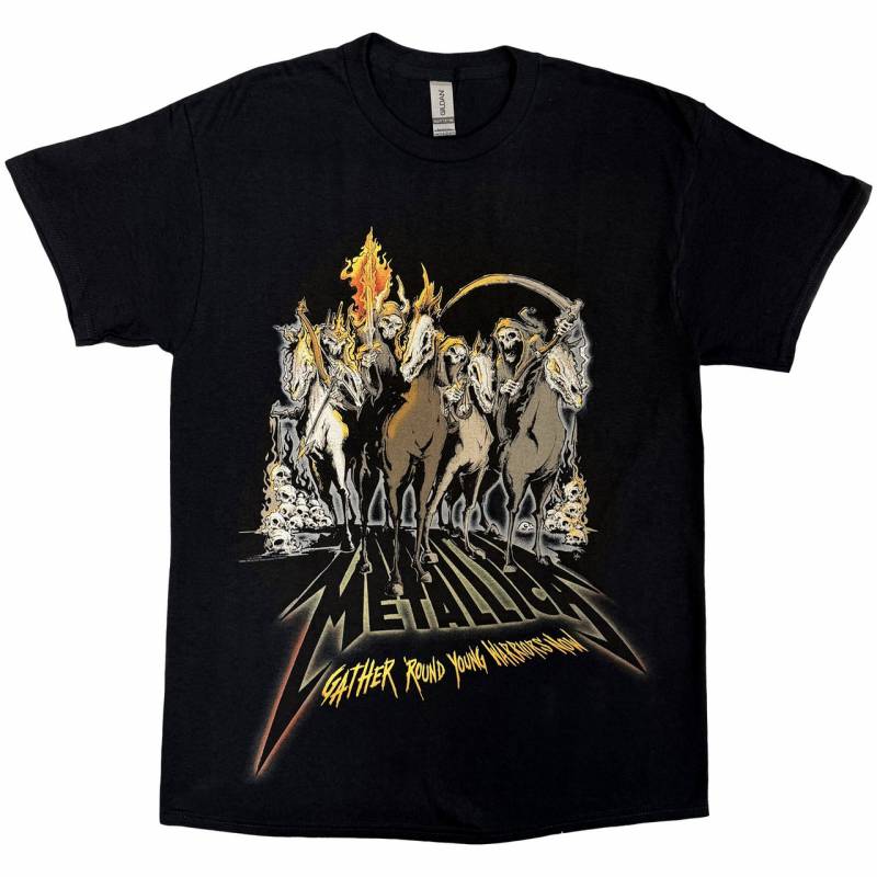 【予約商品】METALLICA バンドTシャツ ユニセックス: 40th Anniversary Horsemen (Black)